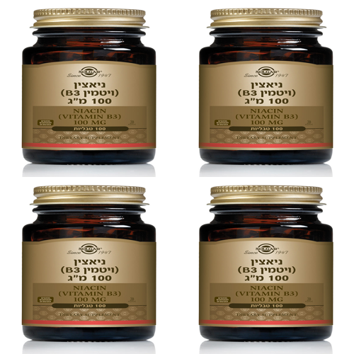 ויטמין B3 ניאצין סולגר | 100 טבליות | מבצע רביעיה
