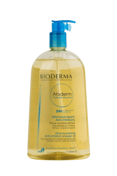 אטודרם שמן רחצה | שמן הזנה לעור יבש - יבש מאוד , מגורה ורגיש | מכיל 1 ליטר | BIODERMA