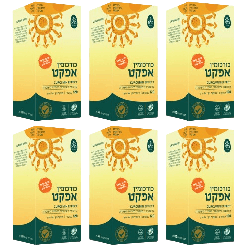 מבצע שישיה | כורכומין אפקט | כורכום | 720 כמוסות | ברא צמחים | BARA