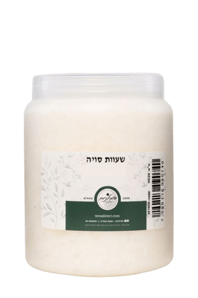 שעוות סויה | להכנת נרות | מכיל 1 קילו | המילניום