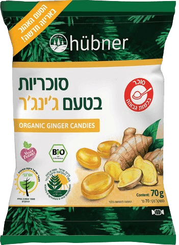 טננבלוט הובנר | סוכריות אורגניות | בטעם ג'ינג'ר