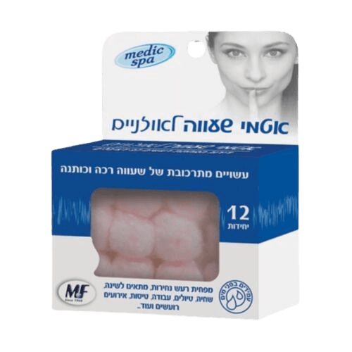 אוטמי שעווה לאוזניים | 12 יחידות | מדיק ספא | Medic Spa