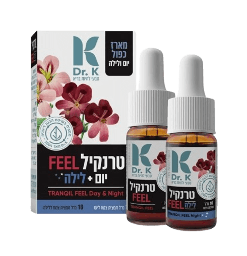 מארז טרנקיל FEEL יום+לילה | 10מ"ל + 10מ"ל | כשר פרווה | ד"ר קיי | Dr. K | TRANQUL FEEL Day & Night