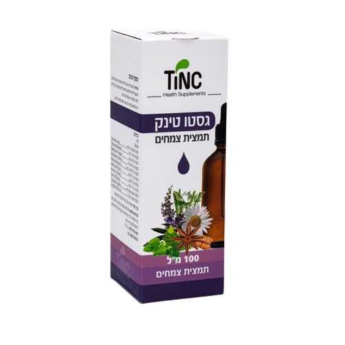 גסטו טינק | תמצית צמחים | מכיל 100 מ"ל | מבית טינקטורה טק | תוסף תזונה