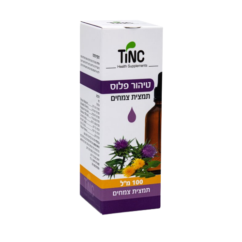 טיהור פלוס | תמצית צמחים | מכיל 100 מ"ל | מבית טינקטורה טק | תוסף תזונה