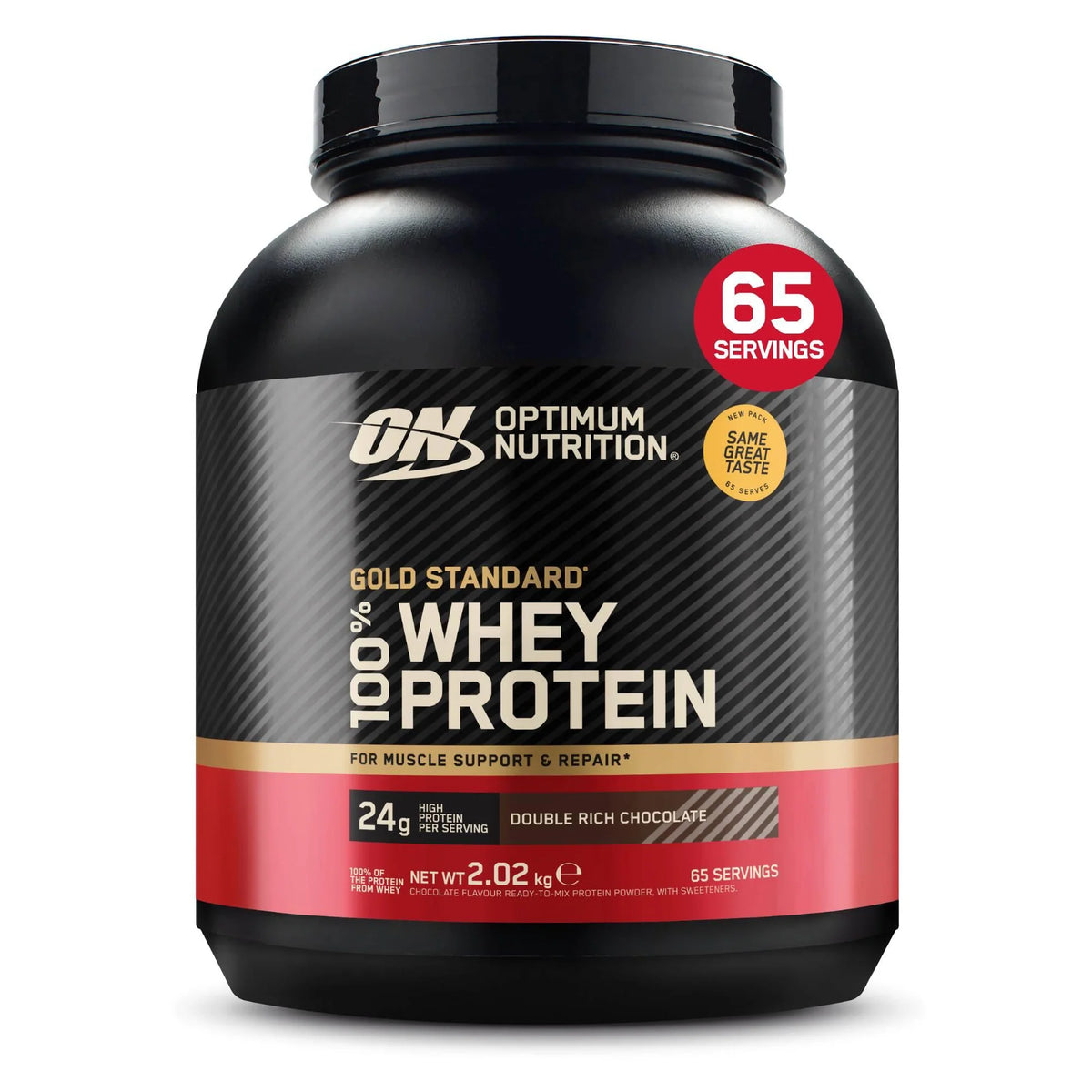 Gold Standard 100% Whey שוקולד כפול – אבקת חלבון אופטימום נוטרישן Optimum Nutrition – ‏2.02 ק"ג