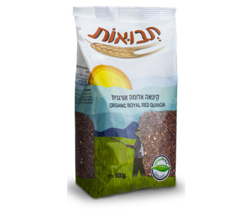 קינואה אורגנית אדומה ללא רכיבים מן החי | 500 גרם | תבואות